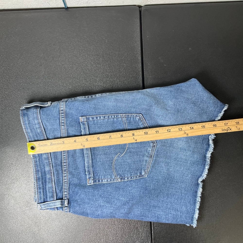 Signature Levi Strauss High Rise Shorts Womens 16 Blue Cotton Simply Stretch NEW - Picture 9 of 12